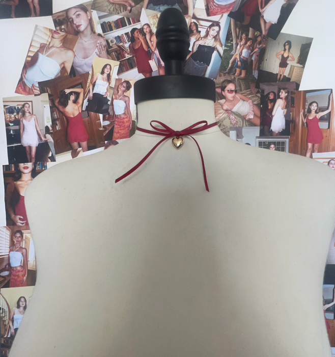 The Amore Chocker in Ruby Red