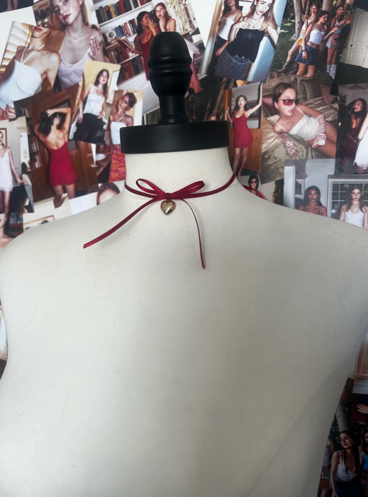 The Amore Chocker in Ruby Red