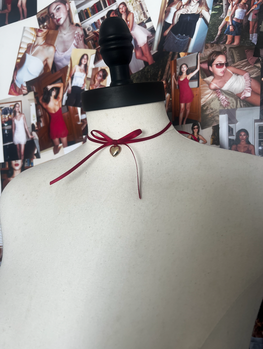 The Amore Chocker in Ruby Red