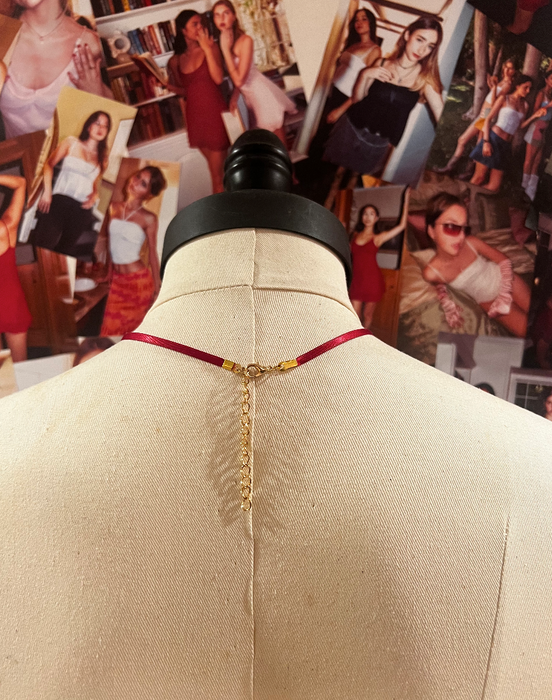 The Amore Chocker in Ruby Red