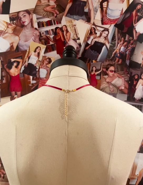 The Amore Chocker in Ruby Red